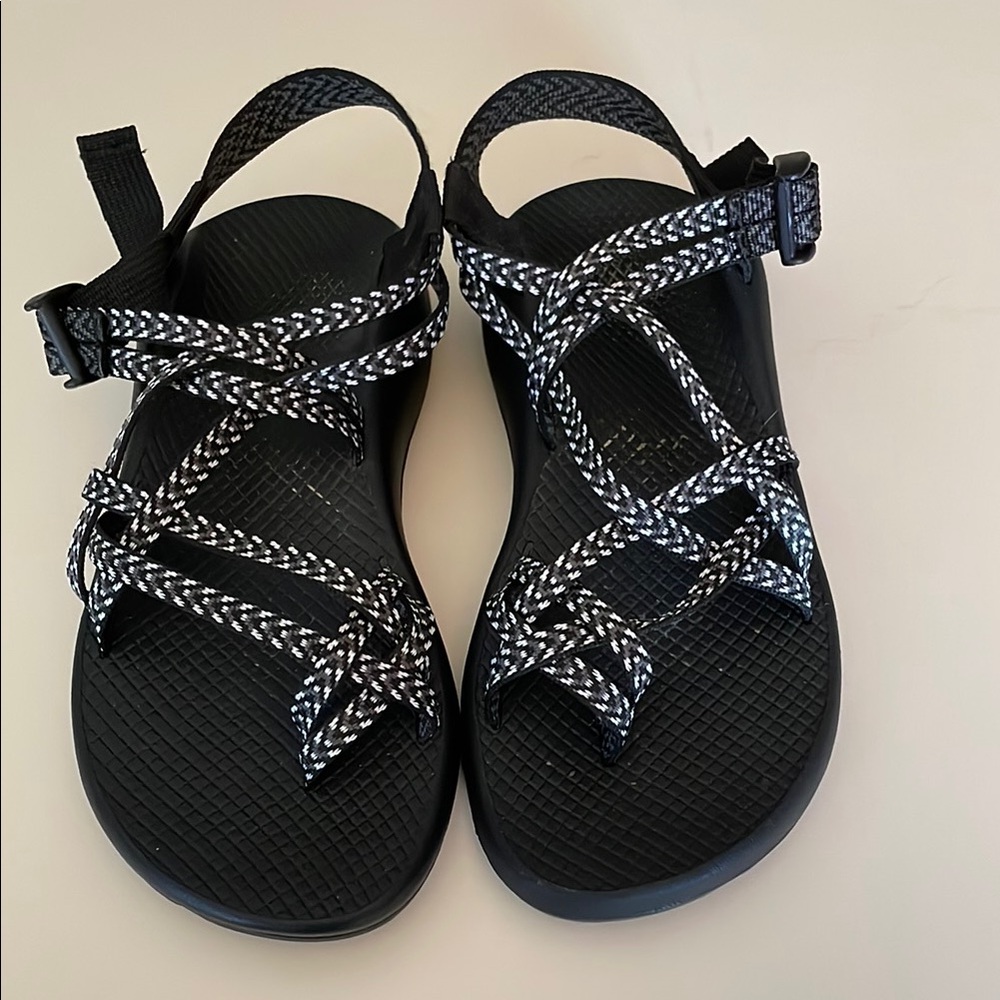 Black and White Chaco Sandals in AMAZING shape